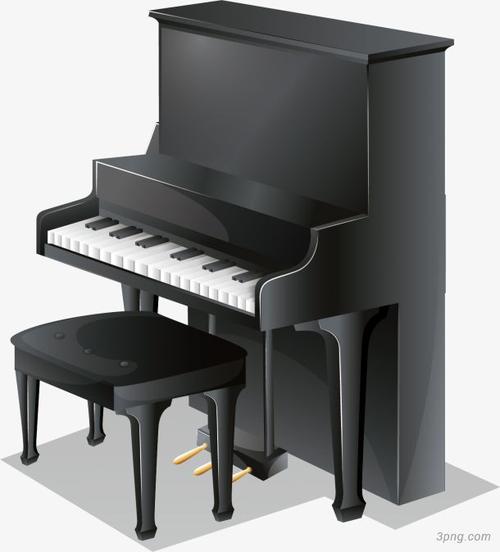 矢量图钢琴音乐乐器png素材透明免抠图片-其他元素